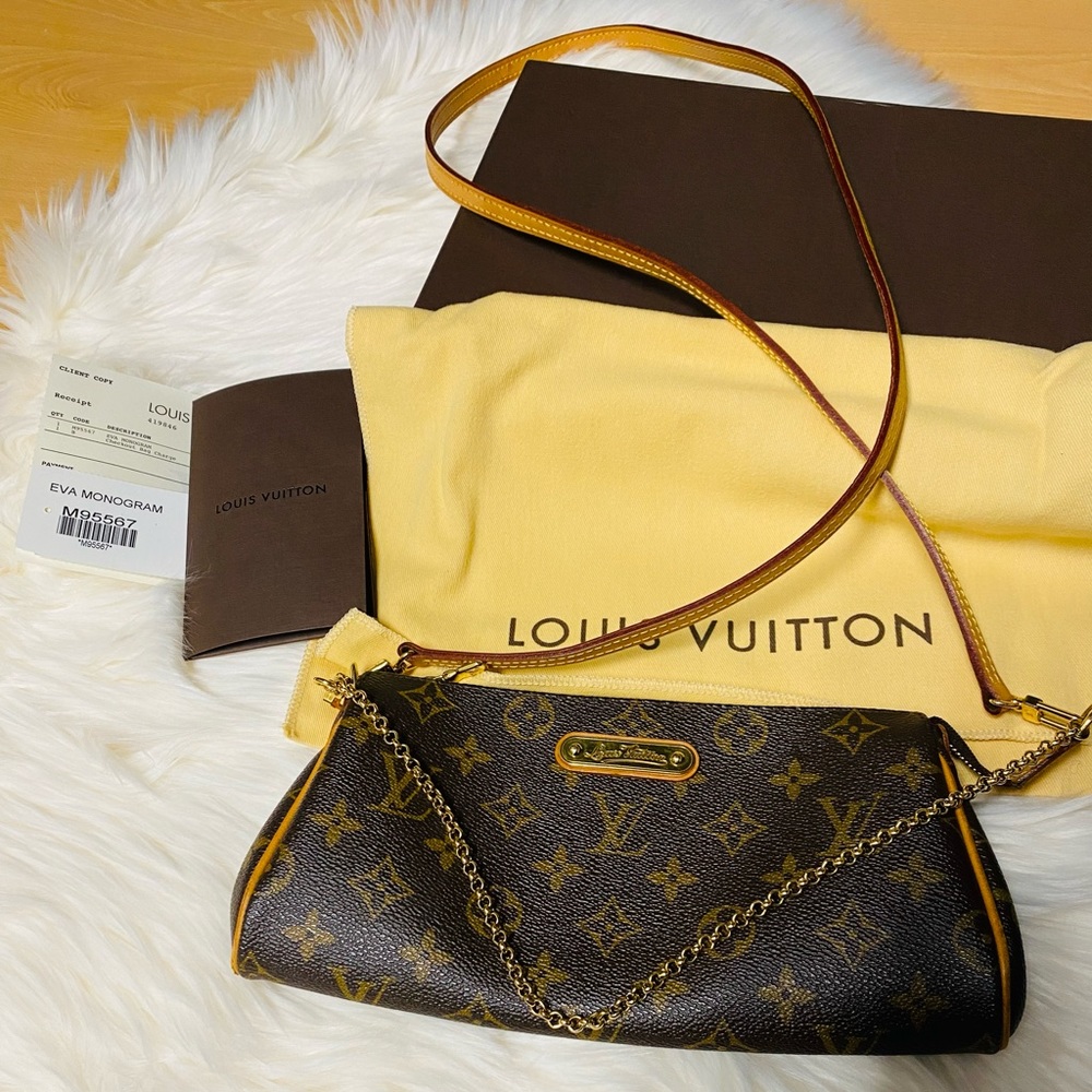 😍Louis Vuitton Eva Monogram Crossbody w/RECEIPT